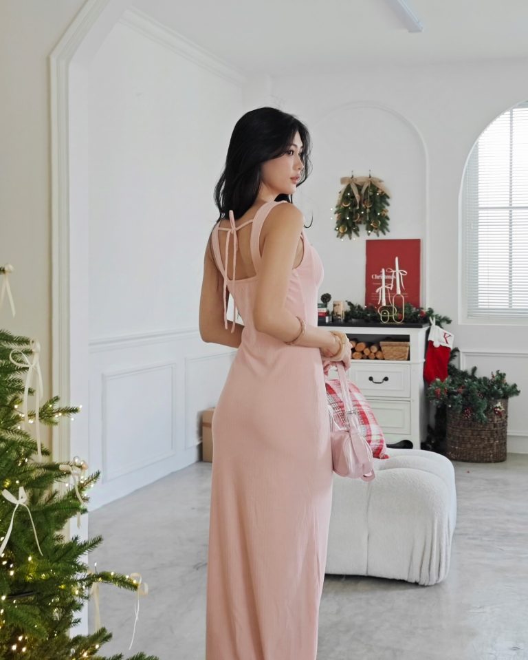 Naomi Maxi Dress Pink - Ảnh 5