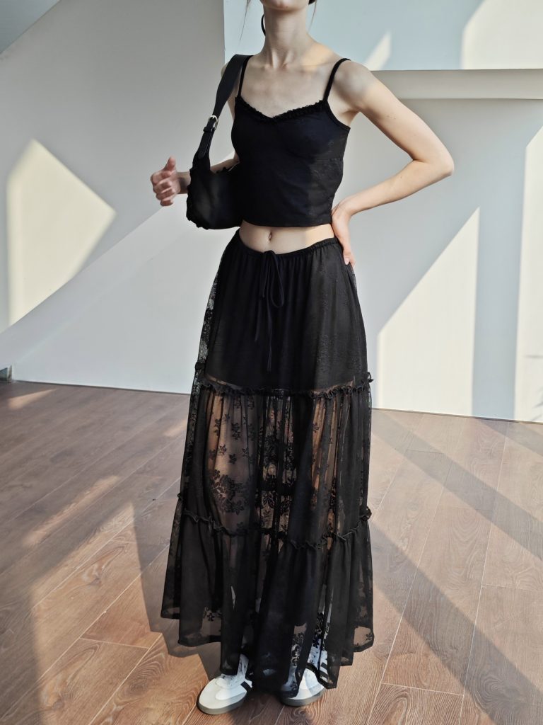 Chân Váy Ren Dài - Ảnh 4