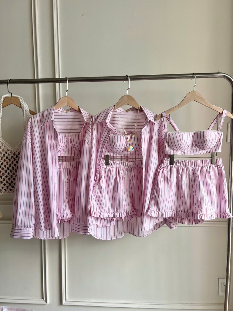 Linen Striped Set (Short)